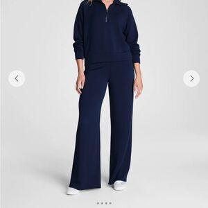 SPANX Air Essentials Half Zip and Wide Leg Pant